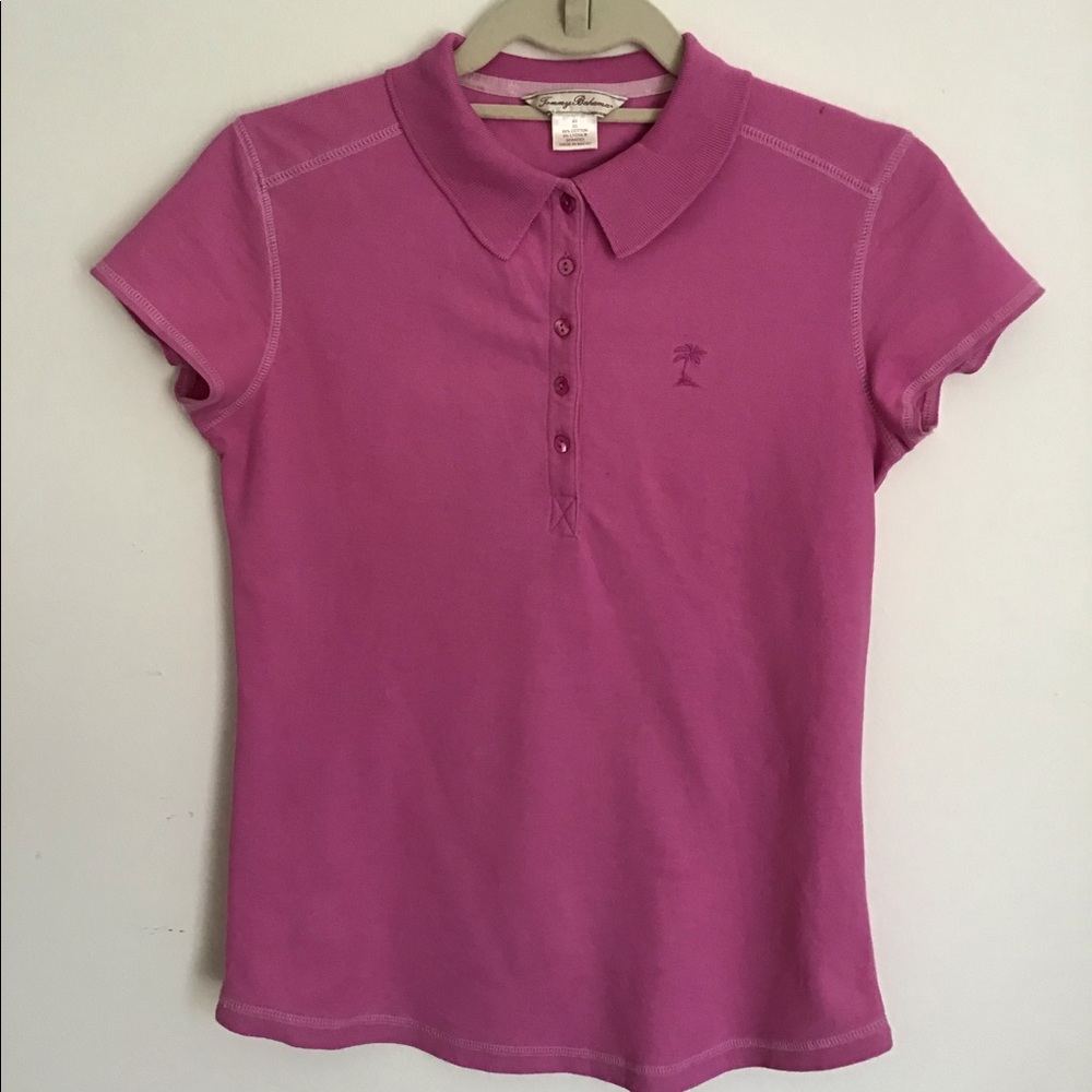 Tommy Bahama XS (2) Pink Short Sleeved Polo